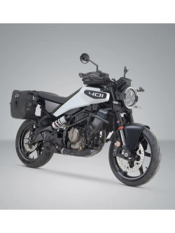 Zestaw sakw bocznych Legend Gear LC2 ze stelażami SW-Motech Husqvarna Svartpilen (23-)/ Vitpilen 401 (23-25) czarne [poj.: 2 x 13,5 L]