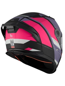 Kask integralny MT Braker SV Chento czarno-różowy matowy