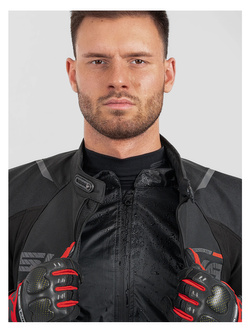 Kurtka motocyklowa tekstylna Shima Solid 2.0 czarno-czerwona