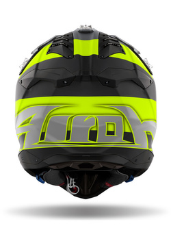 Kask enduro Airoh Aviator 3 Monarch czarno-fluo