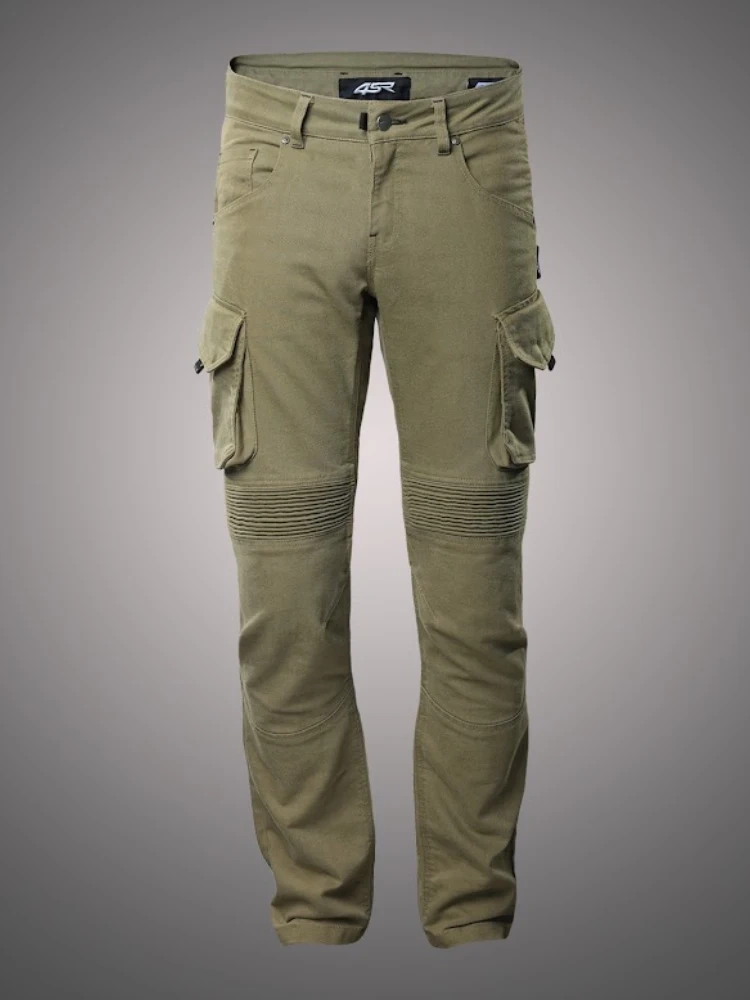 Jeansy motocyklowe 4SR Tourismo zielone