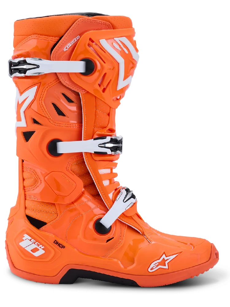 Buty enduro Alpinestars MX Tech 10 Supervented pomarańczowo-białe