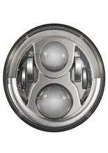 Reflektor świateł mijania i drogowych z DRL 8700 EVO 2 PRO LED J.W. SPEAKER 18cm srebrny + mocowanie do Triumph