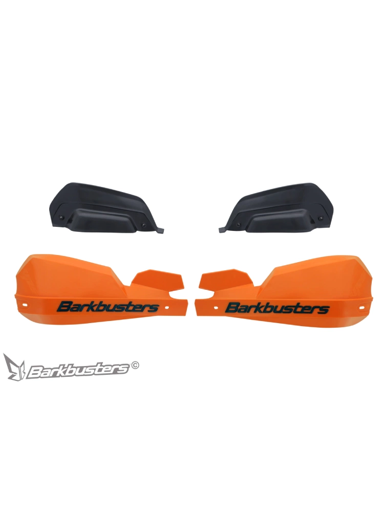 Osłony dłoni Barkbusters VPS z regulowanymi deflektorami, pomarańczowe + zestaw montażowy Ducati DesertX (22-)
