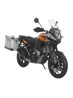 Zestaw: kufry boczne z anodowanego aluminium "And-S" Zega Pro + stelaże czarne Touratech KTM 1050 Adventure/ 1090 Adventure/ 1290 Super Adventure (-20)/1190 Adventure/R (38+45L)