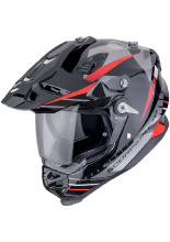 Kask adventure Scorpion ADF-9000 Air Patrol biało-niebiesko-czerwony
