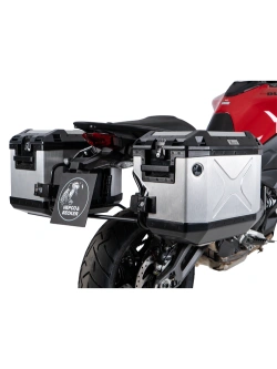 Zestaw: kufry boczne + stelaże Hepco&Becker Xplorer Cutout Ducati Multistrada V2/S (25-) srebrne