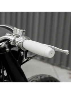 Manetki motocyklowe Biltwell Recoil TPV do kierownic o średnicy 22 [mm] białe