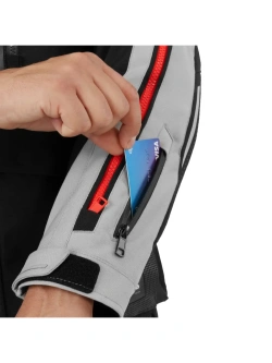 Kurtka motocyklowa tekstylna Shima Hero 3.0 G2 szaro-czerwona