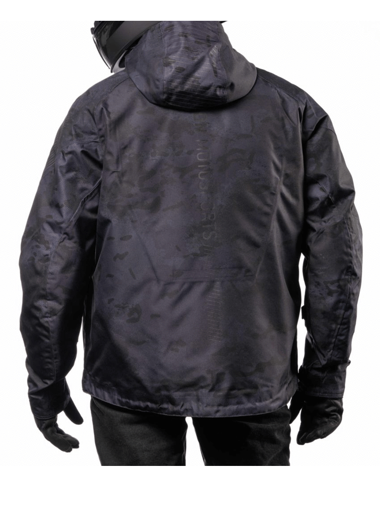 Kurtka motocyklowa tekstylna Icon PDX3 czarno-szara