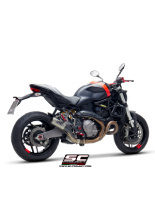 Tłumik SC-Project CR-T Titanium [tytanowa rura łącząca] (Slip on) - Ducati Monster 821 [18-20]