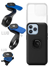 Zestaw rowerowy: etui MAG na telefon iPhone 14 Pro Max (magnetyczne) + wodoodporny pokrowiec MAG + mocowanie Quad Lock