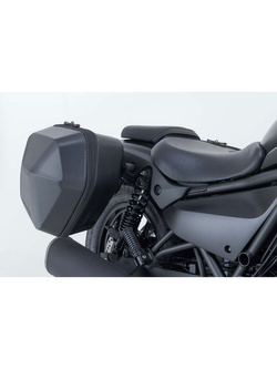 Zestaw: kufry boczne plastikowe Urban ABS + stelaże SLC Sw-Motech Kawasaki Eliminator 500 (23-) [pojemność: 2 x 16,5l]