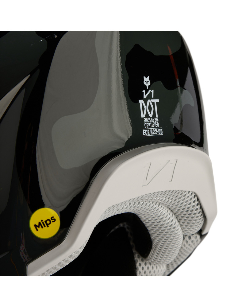 Kask enduro dziecięcy Fox V1 Bnkr czarno-szary