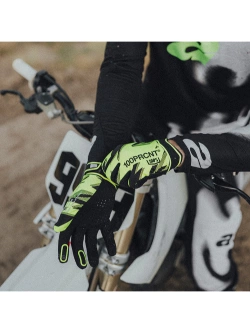 Rękawice cross 100% Ridefit fluo-czarne