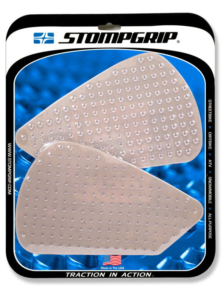 Pady boczne na zbiornik Stompgrip VOLCANO - 0153 przezroczyste