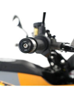Koncówki kierownicy motocyklowej R&G Racing Moto Guzzi Stelvio (24-)/V7 Stone (21-) czarne