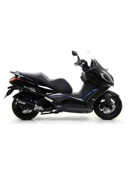 Tłumik Arrow Urban [Aluminium "Dark" + Nichrom "Dark"] - Kymco Downtown 350 [16-19]