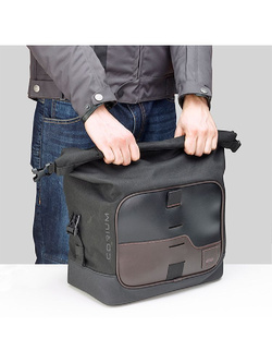 Sakwa boczna tekstylna Givi Corium CRM106 montowana na pasie CRM105 czarno-brązowa [pojemność: 13 l]