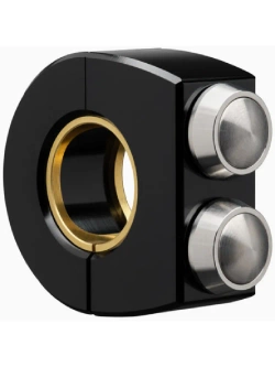 Przycisk do sterownika/ kontrolera Motogadget mo.Switch Plain srebrny [średnica kierownicy: 22 mm/ 25,4 mm] [2 przyciski]