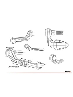Osłona dźwigni hamulca PUIG czerwona