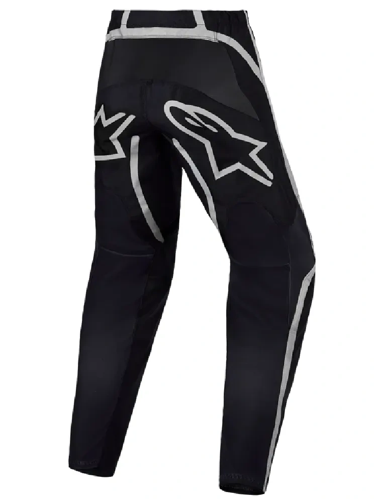 Spodnie cross dziecięce Alpinestars MX Fluid Apex V2 czarno-srebrne