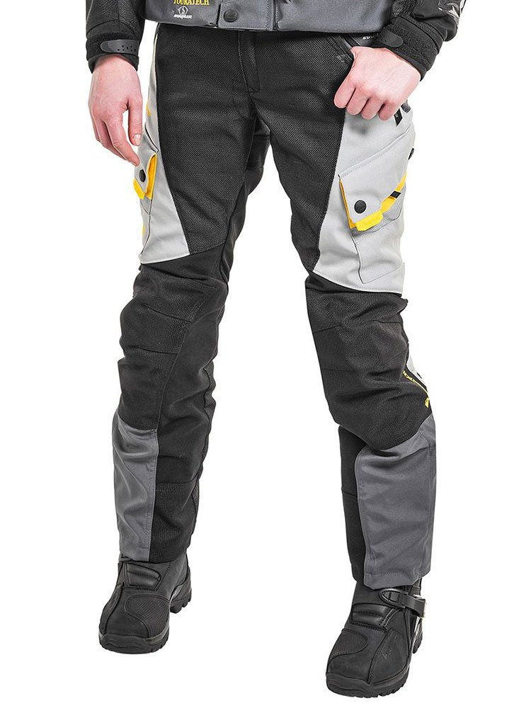 Spodnie motocyklowe damskie tekstylne Touratech Companero Summer Traveller szare