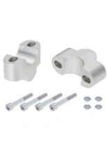 Podwyższenie kierownicy Hepco&Becker Triumph Scrambler 1200 XE (24-) [25 mm w górę] srebrne