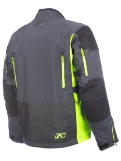 Kurtka motocyklowa tekstylna Klim Badlands Pro szaro-fluo żółta