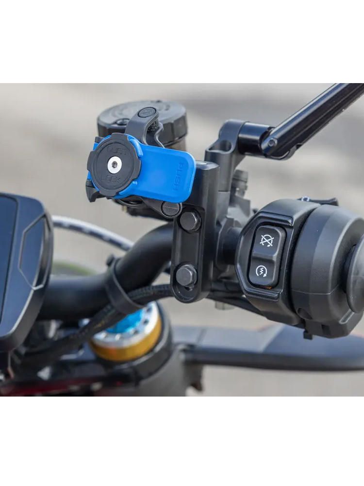 Zestaw na motocykl: etui MAG na telefon iPhone 17 Pro (magnetyczne) + mocowanie Quad Lock