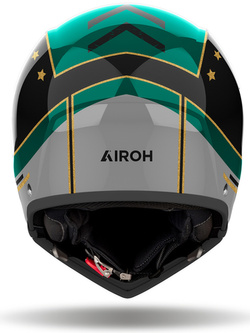 Kask modułowy Airoh J110 Command czarno-zielony