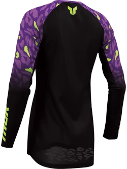 Bluza enduro damska Thor Launchmode Spotted czarno-fioletowa
