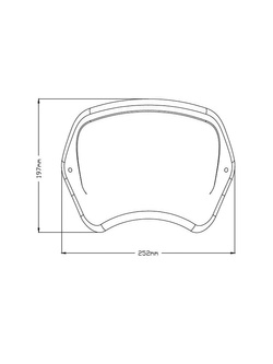 Owiewka płytowa  PUIG Retroplate do Harley-Davidson Sportster Forty-Eight [17-20]