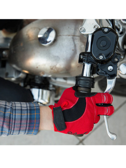 Rękawice cross Biltwell Moto czerwono-czarne