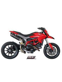 Tłumik owalny wysoka pozycja slip-on SC-Project do Ducati HYPERMOTARD 821 [13-16]