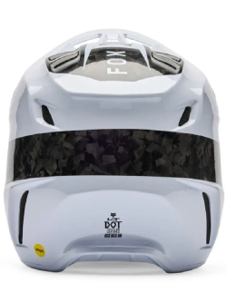 Kask enduro Fox V3 RS Fracture biało-czarny