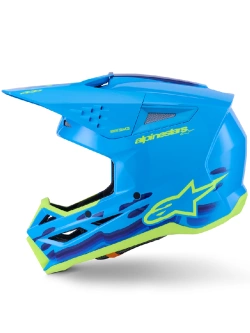 Kask enduro Alpinestars SM3 Force niebieski-fluo