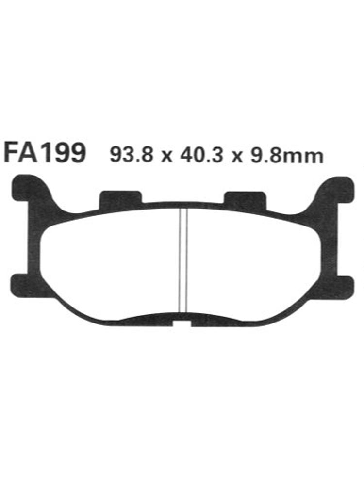 Klocki hamulcowe EBC FA199 93.8 x 40.3 x 9.8mm na przód