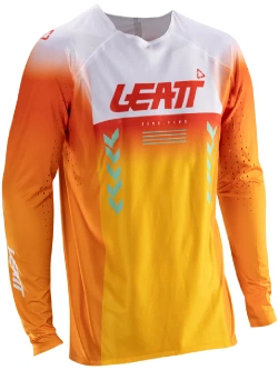 Bluza enduro Leatt Moto 5.5 UltraWeld biało-pomarańczowa