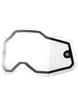 Szybka podwójna do gogli 100% Racecraft2, Accuri2 i Strata2 przezroczysta