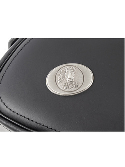 Sakwy skórzana lewa Hepco&Becker Ivory do montażu na stelażu C-Bow (pojemność: 21L) biało-czarna