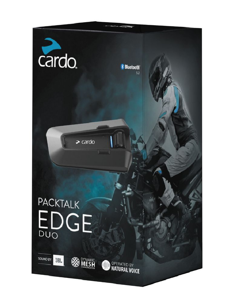 Interkom motocyklowy Cardo Packtalk Edge Duo (2 zestawy)