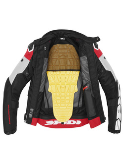 Kurtka motocyklowa tekstylna Spidi Progressive Net H2Out czarno-szaro-czerwona
