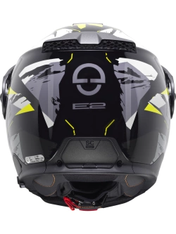 Kask szczękowy Schuberth E2 Trail czarno-szaro-żółty matowy