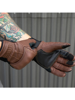 Rękawice motocyklowe Biltwell Belden brązowe