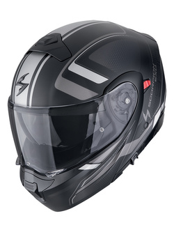 Kask szczękowy Scorpion Exo-930 Evo Ardens czarno-srebrny matowy