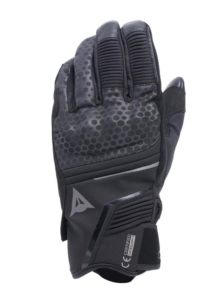 Rękawice motocyklowe tekstylne Dainese Tempest 2 D-Dry Short czarne