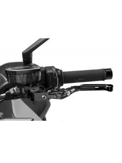 Regulowana dźwignia sprzęgła PUIG 4.0 Evo z zawiasem 90 stopni [przedłużana] czarna