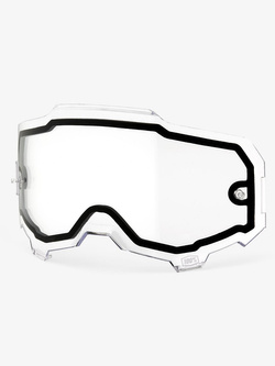 Szybka podwójna do gogli 100% Armega przezroczysta