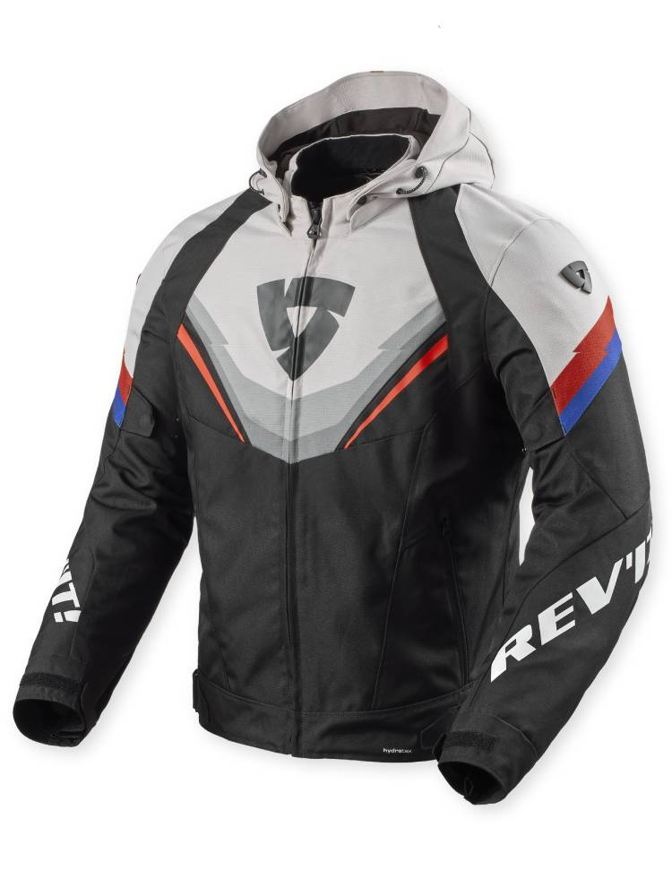 Kurtka motocyklowa tekstylna REV’IT! Quantum 3 H2O czarno-jasnoszara